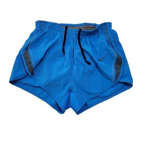 Nike Women's Dri-FIT 3'' Running Shorts Blue/Gray Size Small
